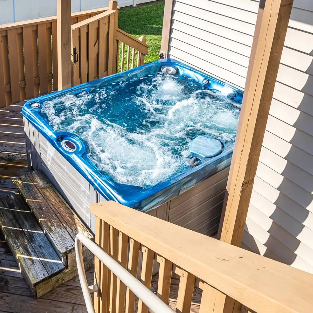 Private hot tub at Club Ocean Villas II